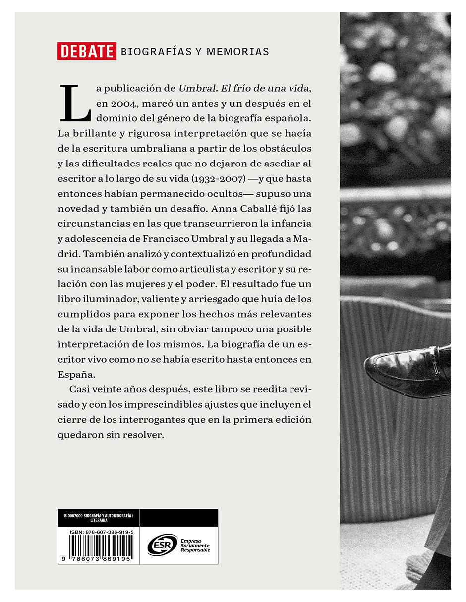 Libro Umbral. El frío de una vida de Anna Caballé Libro Umbral. El frío de una vida de Anna Caballé