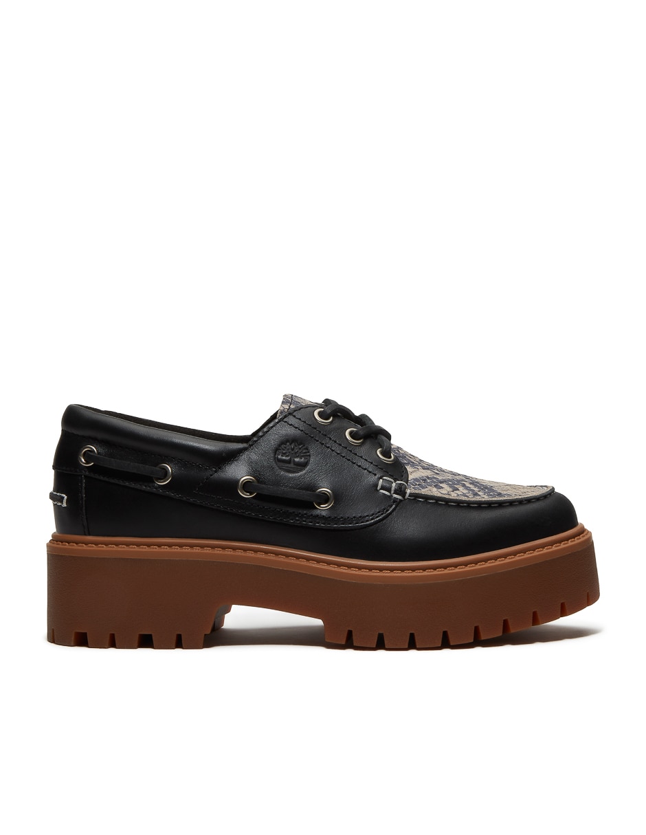 Mocasín Stone Street de piel para mujer
