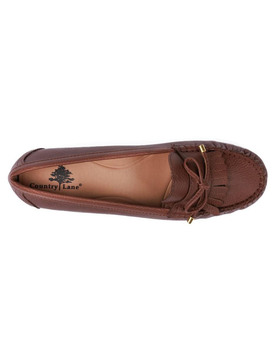 Mocasín Country Lane de piel para mujer