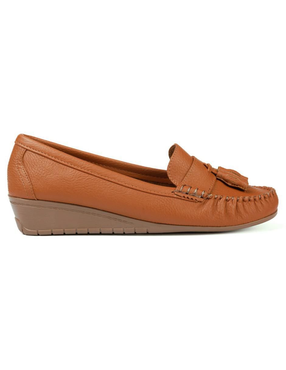 Mocasín Country Lane de piel para mujer