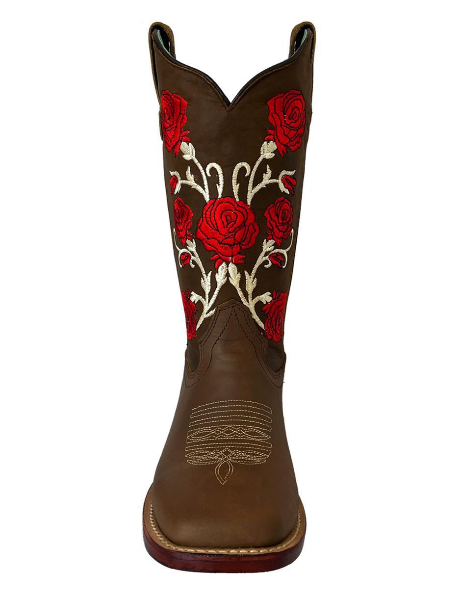 Bota cowboy media pierna BDP Botas De Pedro de piel para mujer