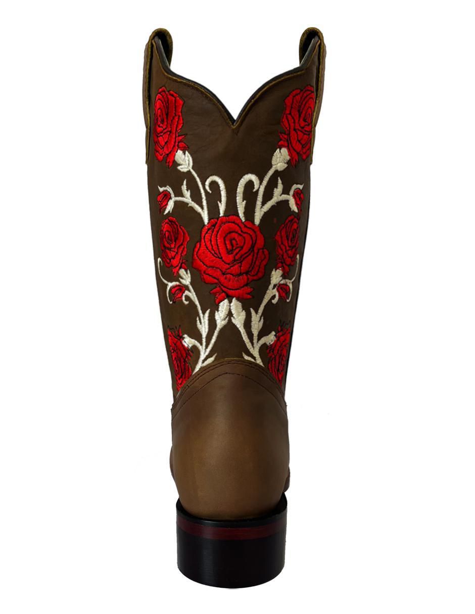 Bota cowboy media pierna BDP Botas De Pedro de piel para mujer