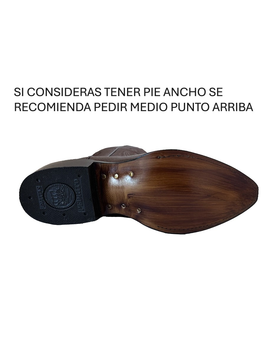 Bota cowboy abajo de la rodilla de piel para mujer 2