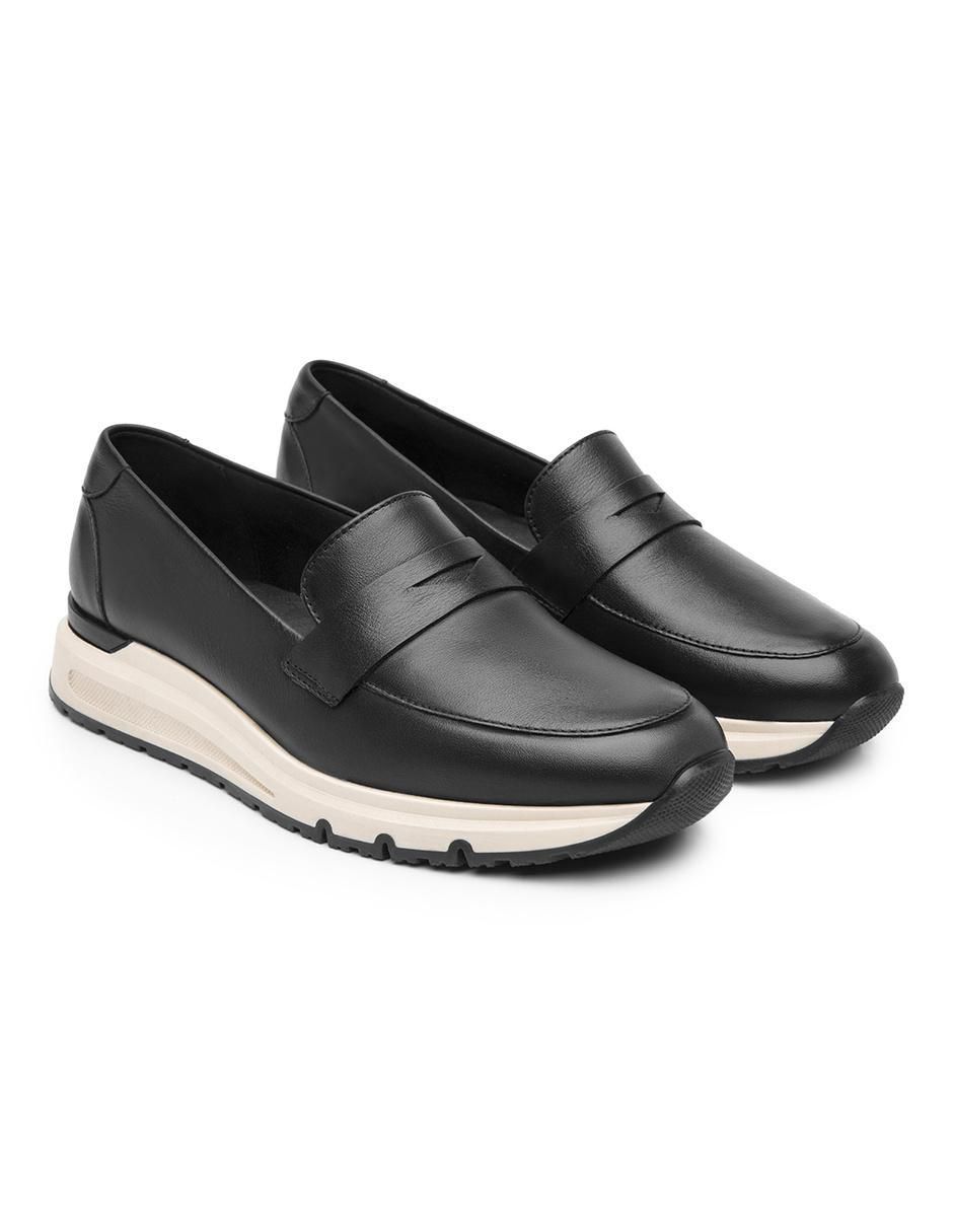 Mocasín Flexi de piel para mujer