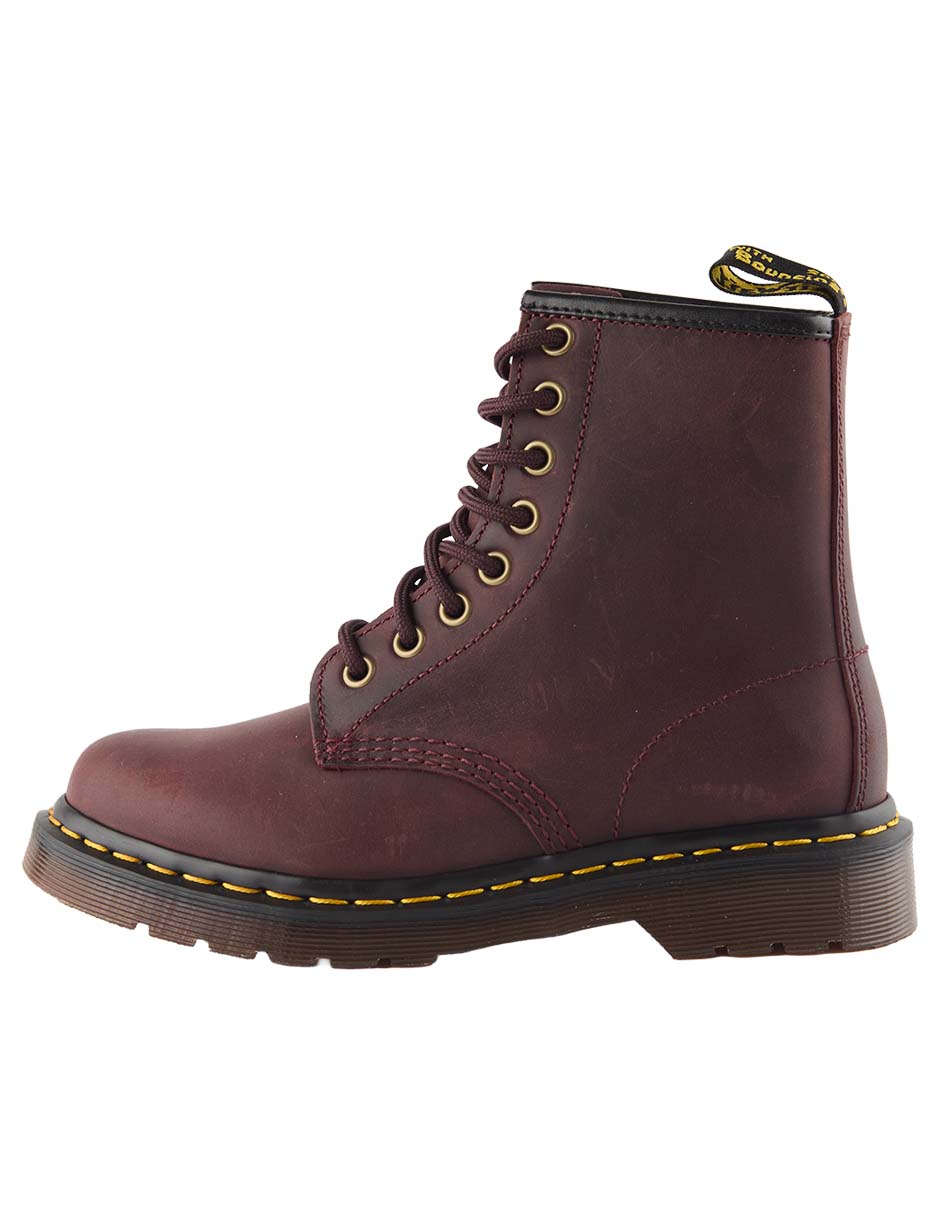Bota arriba del tobillo de cuero para mujer
