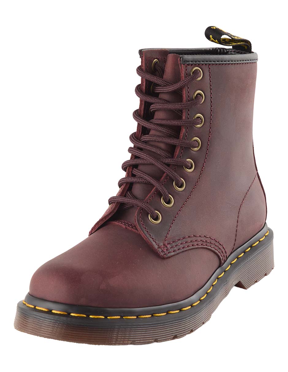 Bota arriba del tobillo de cuero para mujer 2