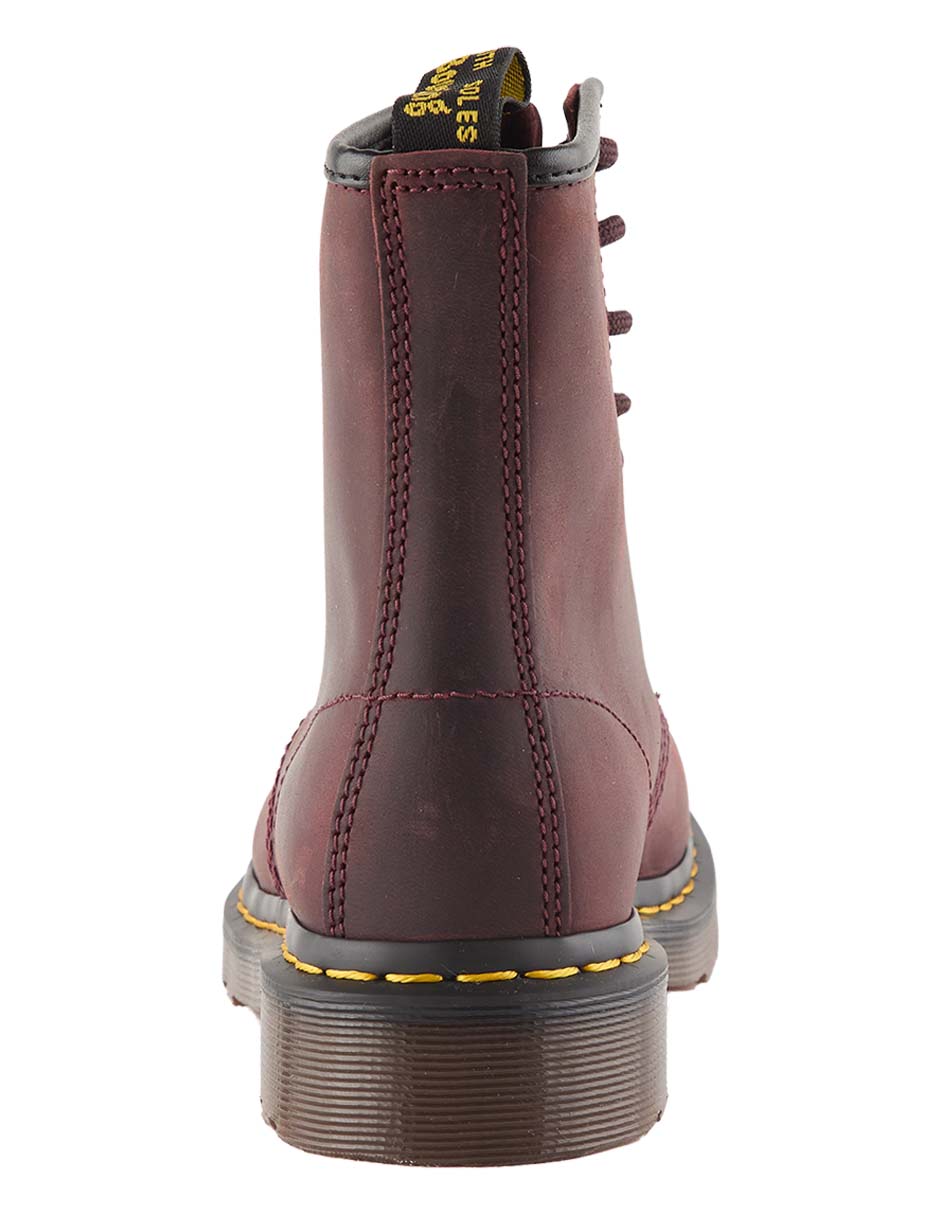 Bota arriba del tobillo de cuero para mujer 3