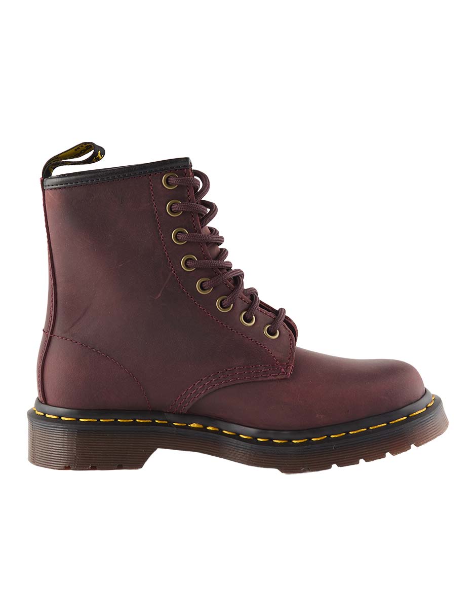 Bota arriba del tobillo de cuero para mujer 4