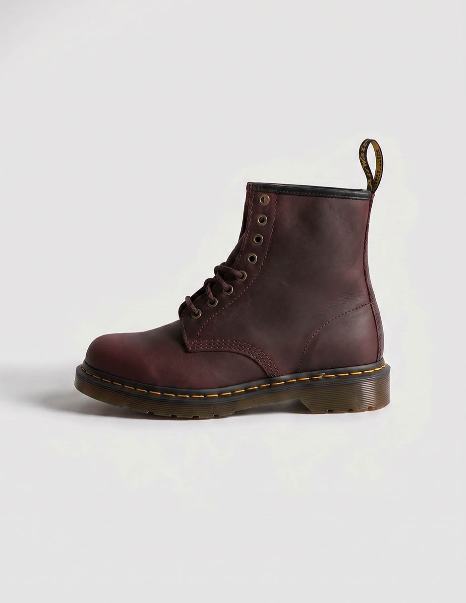 Bota arriba del tobillo dr. marten's de cuero para mujer