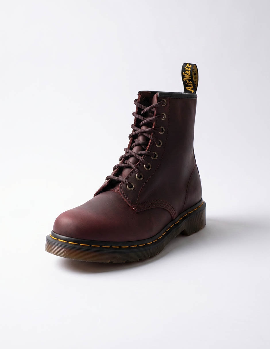 Bota arriba del tobillo de cuero para mujer 2