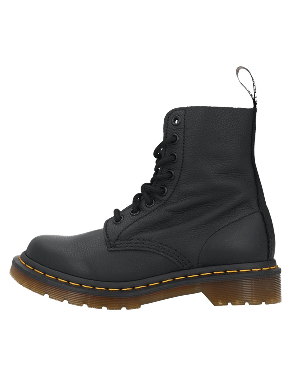 Bota arriba del tobillo de cuero para mujer