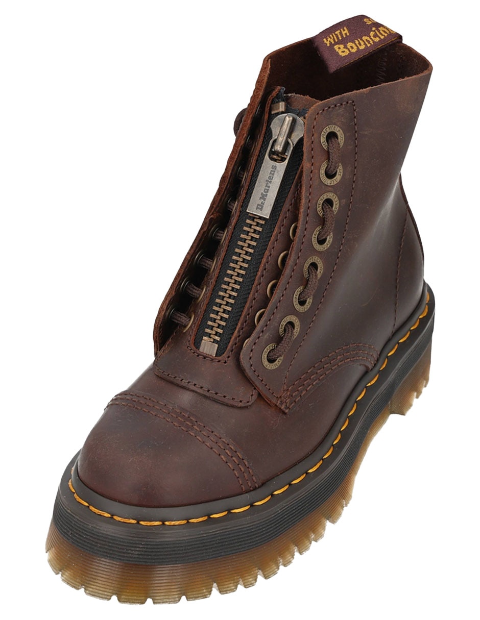 Bota arriba del tobillo dr. marten's crazy horse de cuero para mujer 2