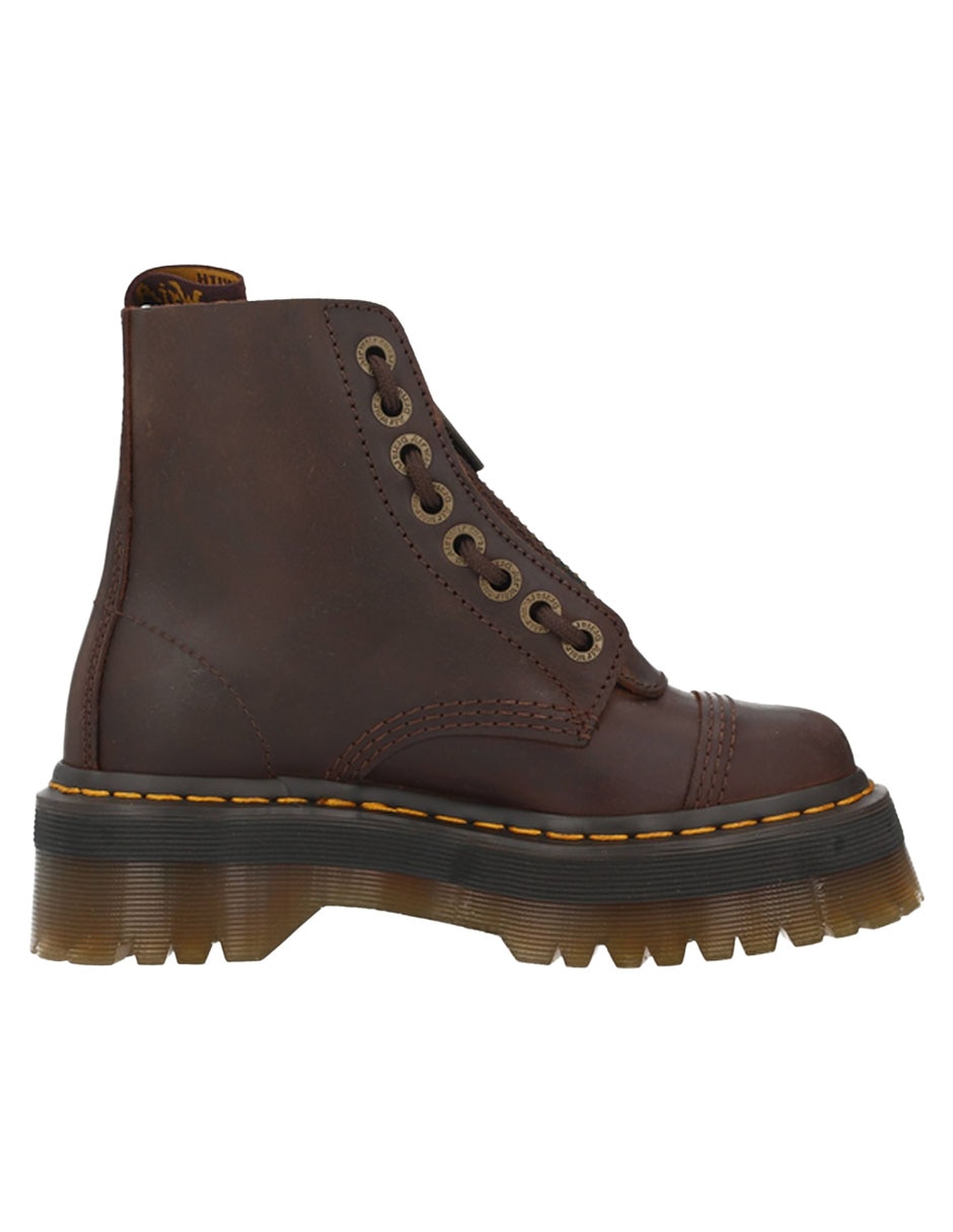 Bota arriba del tobillo dr. marten's crazy horse de cuero para mujer 4