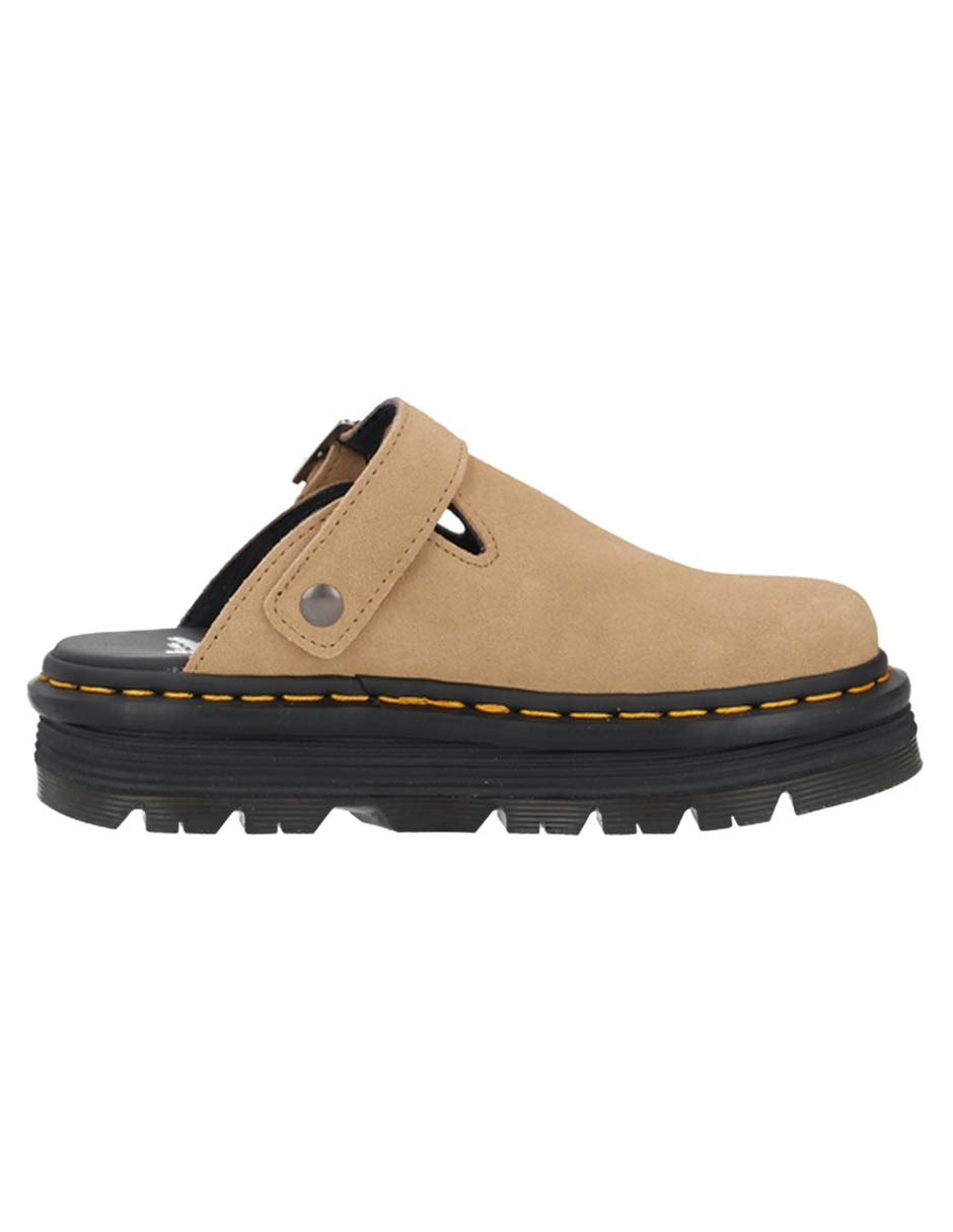 Zapato dr. Marten's zebzag mule de cuero para mujer 4