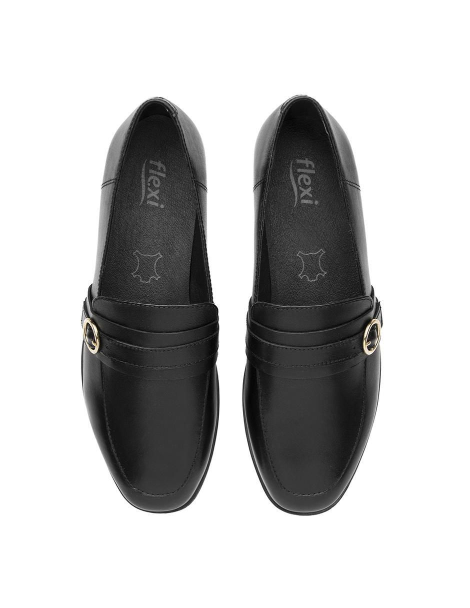 Mocasín Flexi de piel para mujer