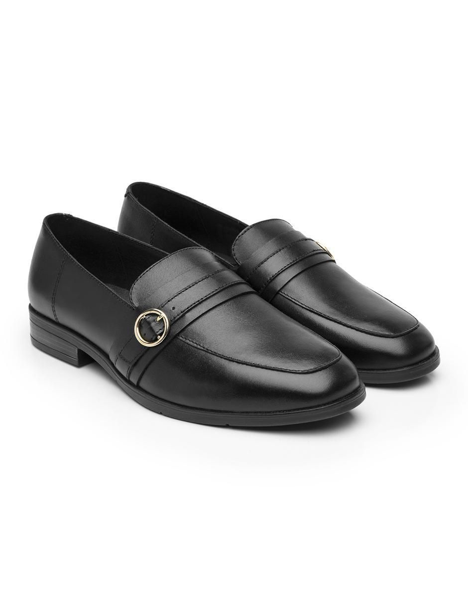 Mocasín Flexi de piel para mujer