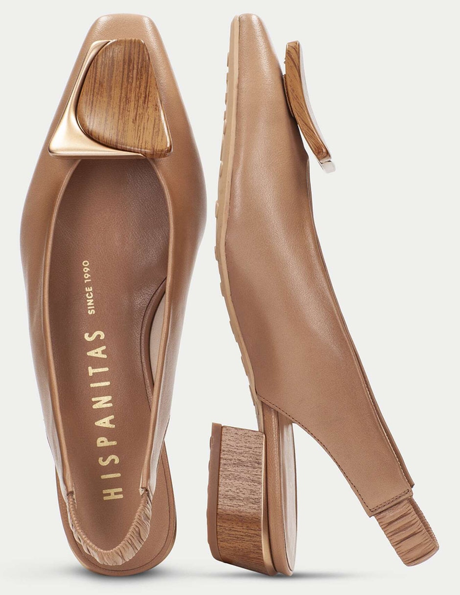 Zapato de tacón Hispanitas de piel para mujer