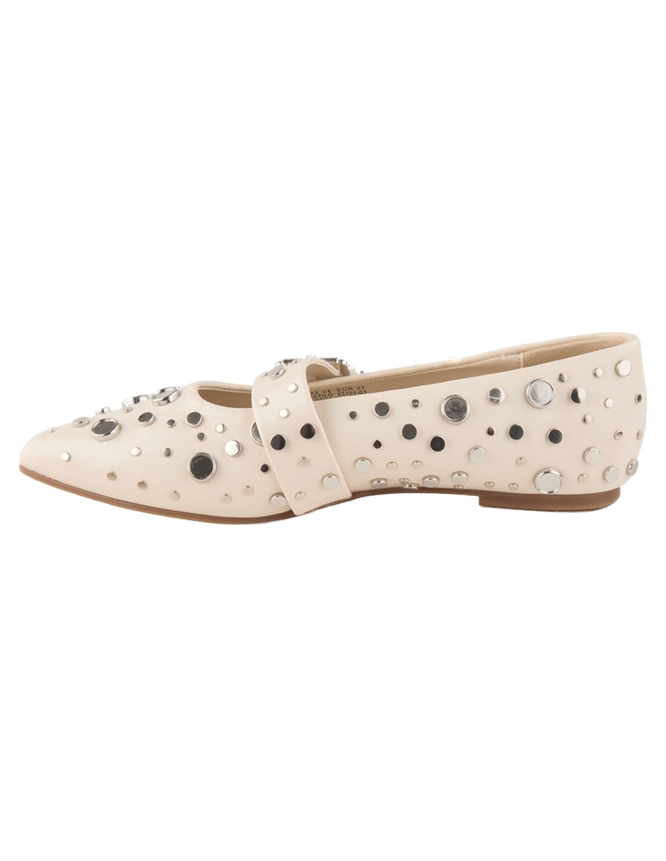 Balerina de piel para mujer