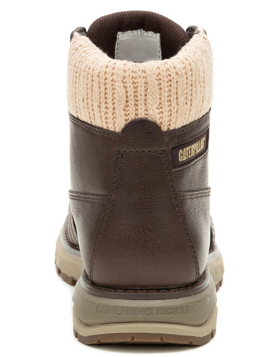 Bota arriba del tobillo Caterpillar de piel para mujer