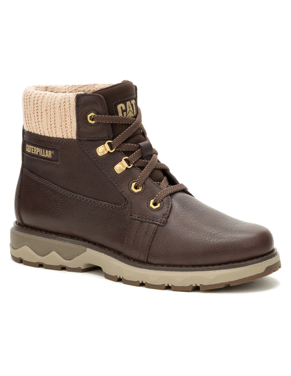 Bota arriba del tobillo Caterpillar de piel para mujer