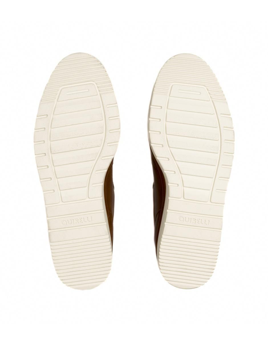 Mocasín Quirelli de piel para mujer