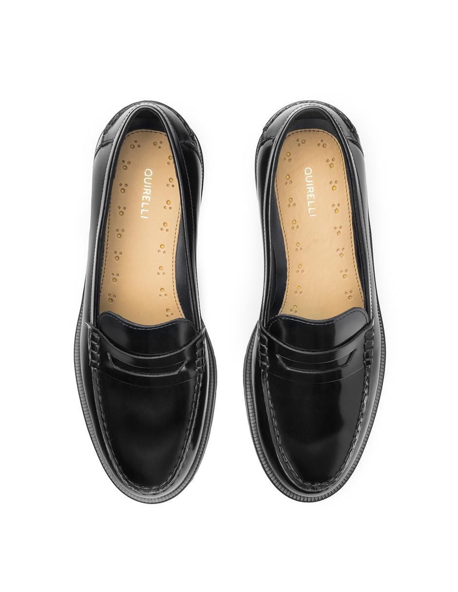 Mocasín Quirelli de piel para mujer