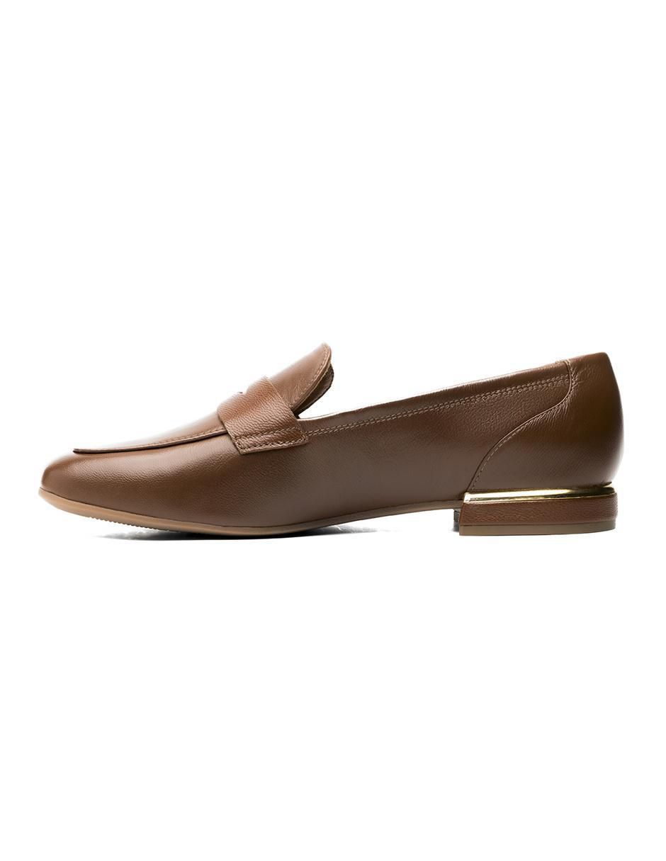 Mocasín Quirelli de piel para mujer