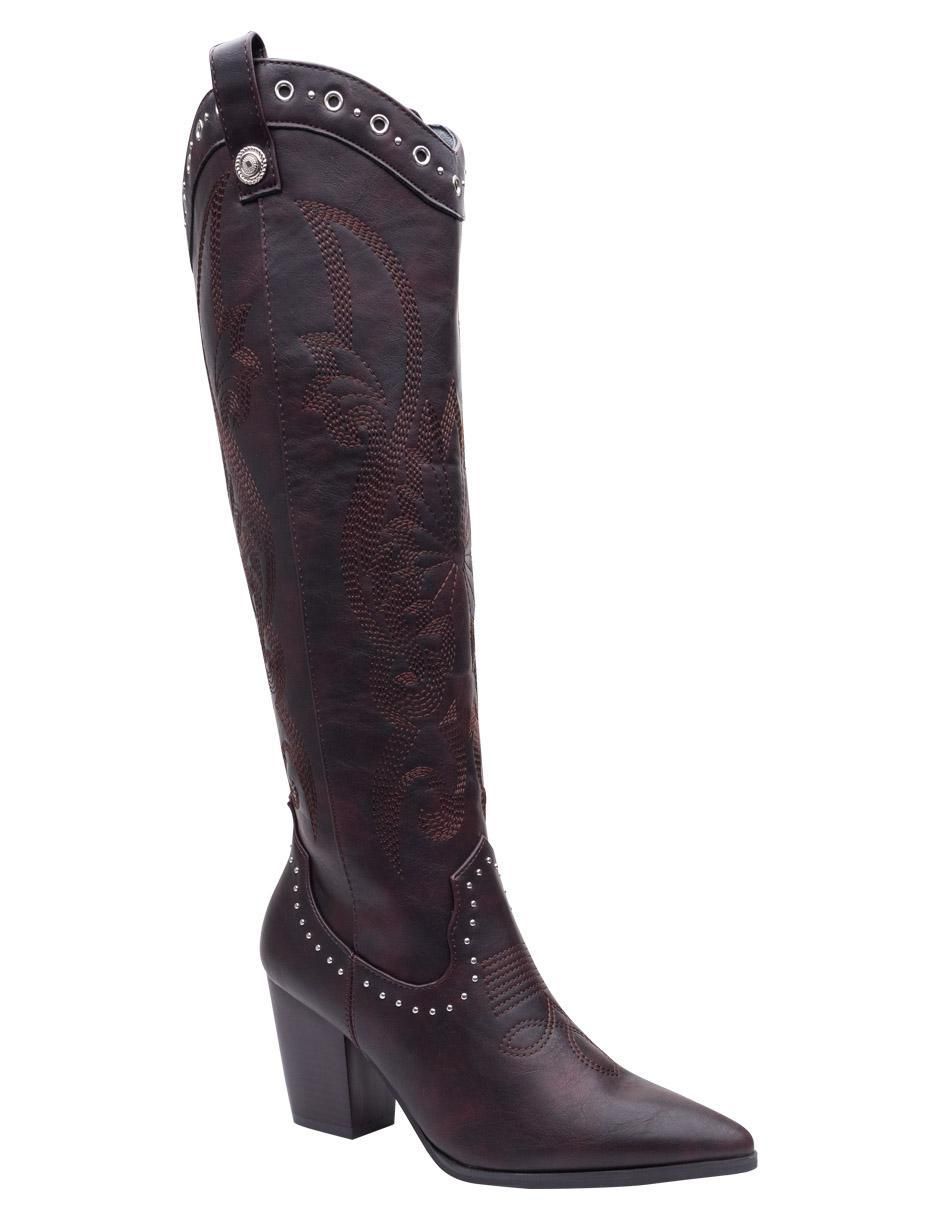 Bota cowboy abajo de la rodilla para mujer Bota cowboy abajo de la rodilla para mujer
