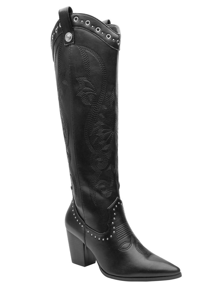 Bota cowboy abajo de la rodilla para mujer