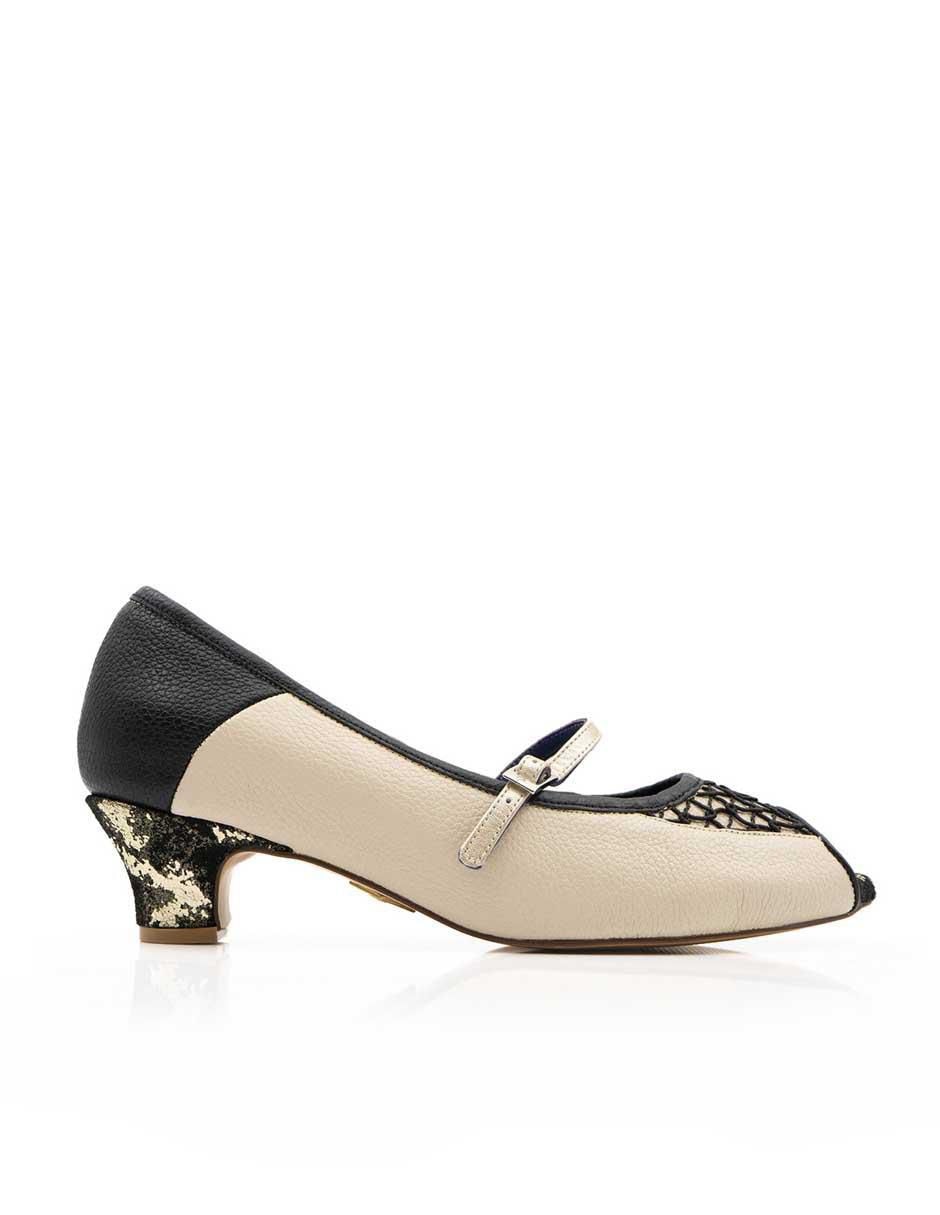 Zapatilla piel