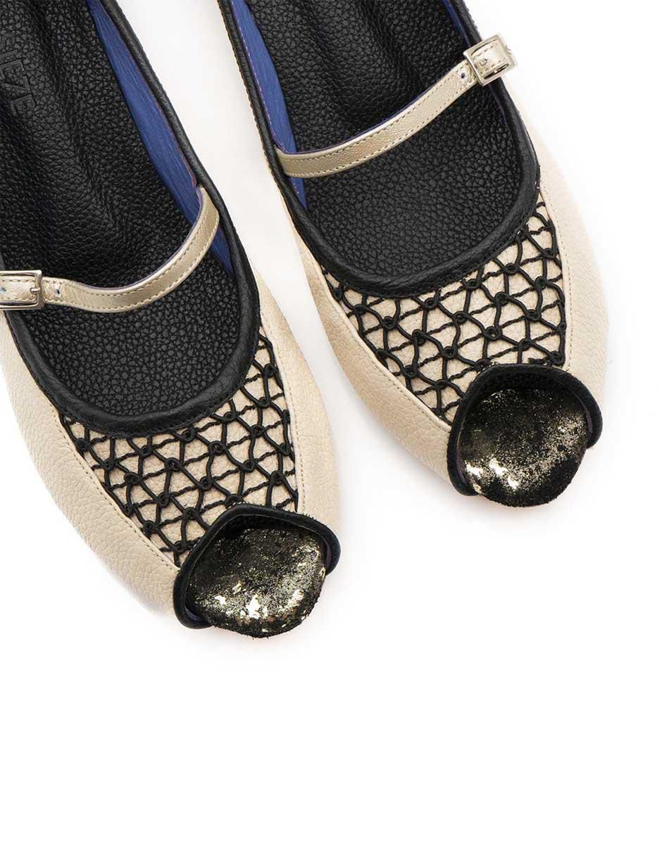 Zapatilla piel