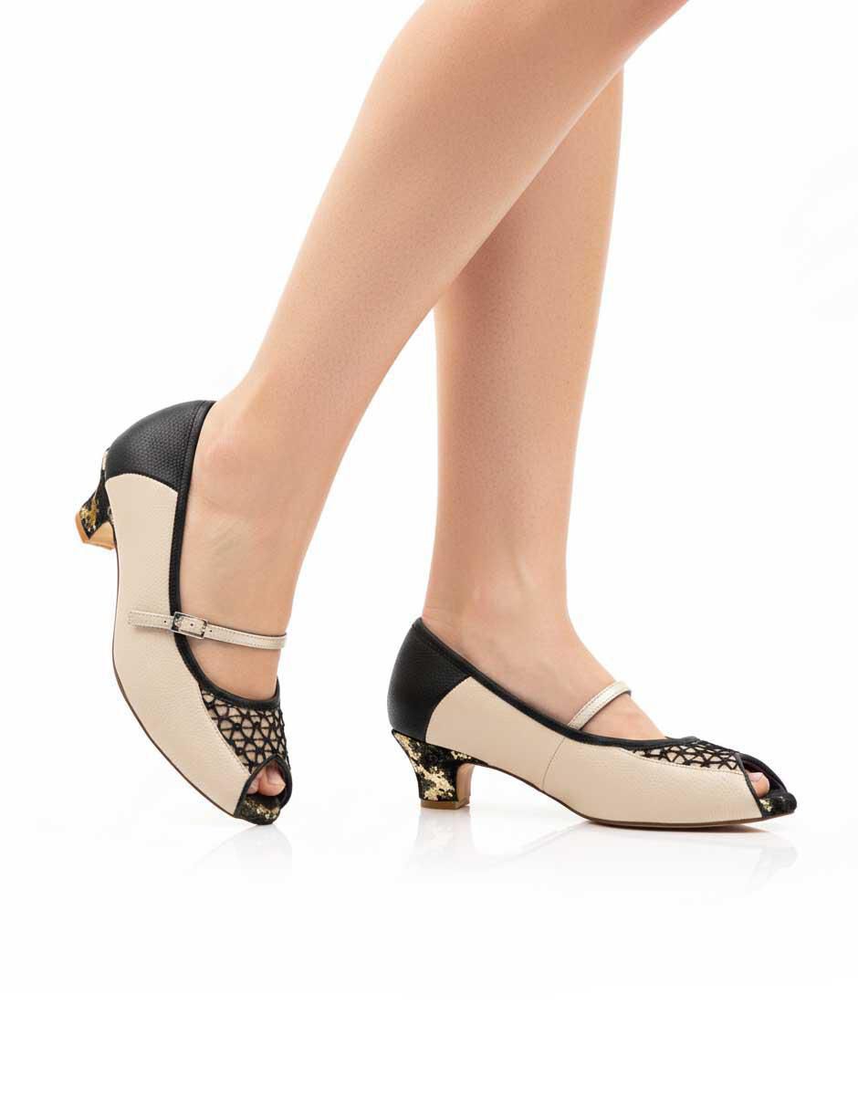 Zapatilla piel