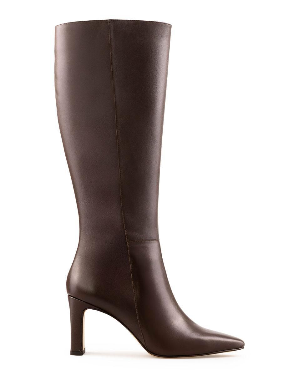 Bota a la rodilla de piel para mujer