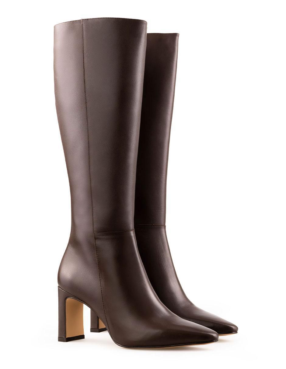 Bota a la rodilla Davenia de piel para mujer