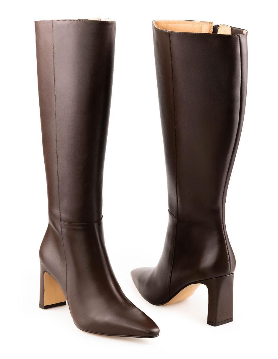 Bota a la rodilla Davenia de piel para mujer