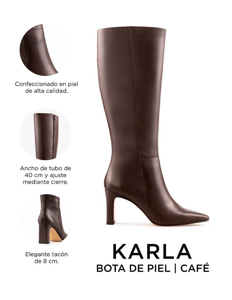 Bota a la rodilla Davenia de piel para mujer