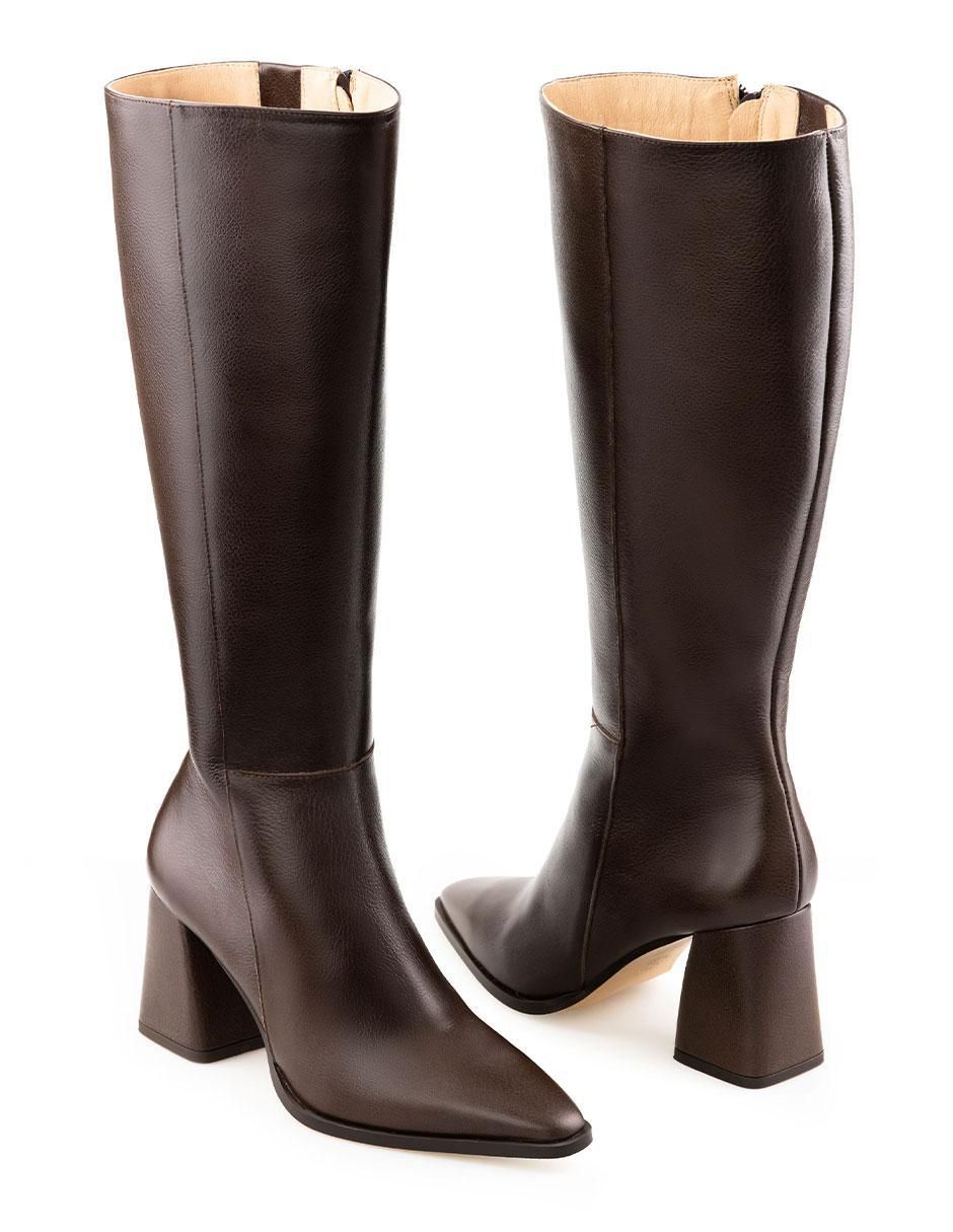 Bota a la rodilla Davenia de piel para mujer