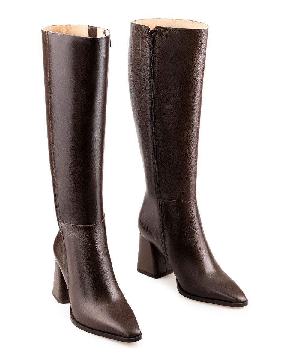 Bota a la rodilla Davenia de piel para mujer