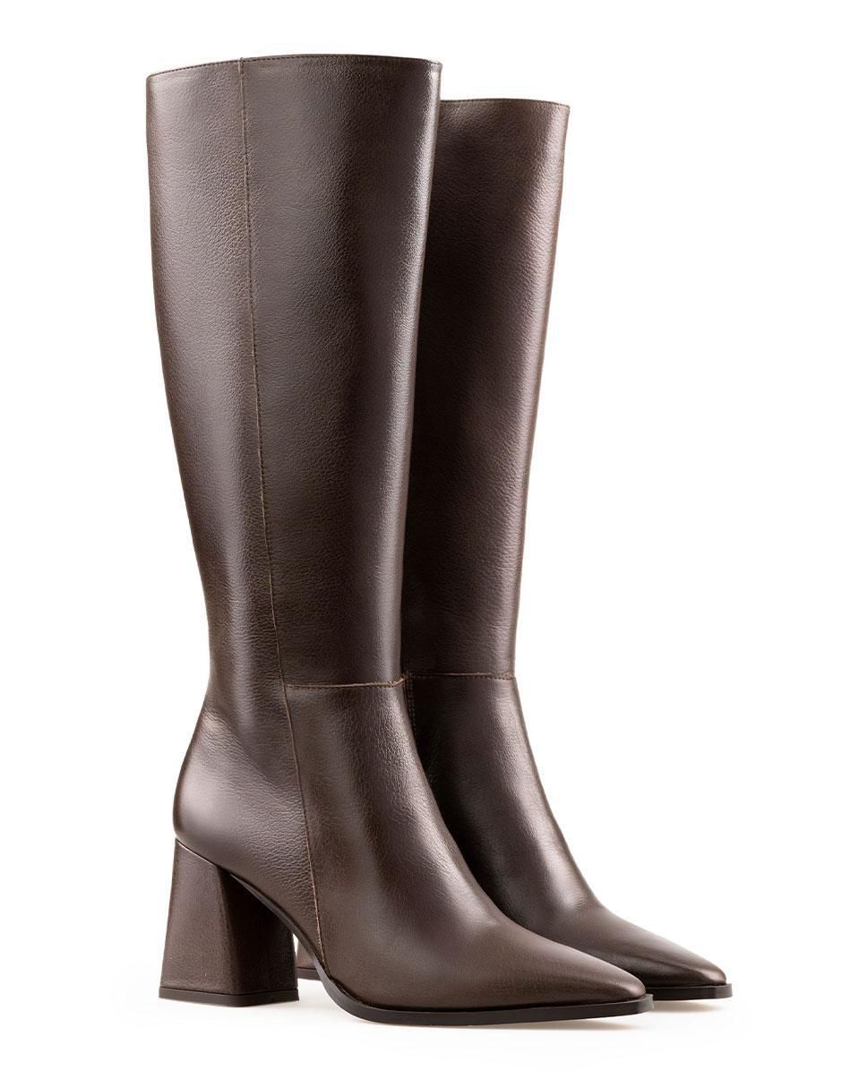 Bota a la rodilla Davenia de piel para mujer