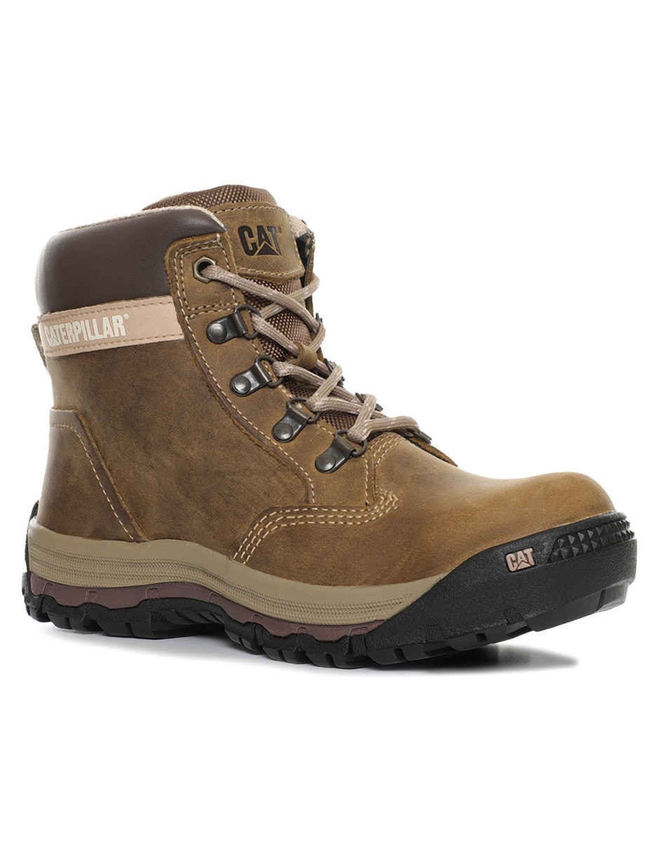 Bota industrial Caterpillar de cuero y piel