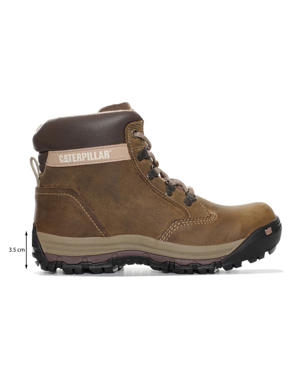 Bota industrial Caterpillar de cuero y piel