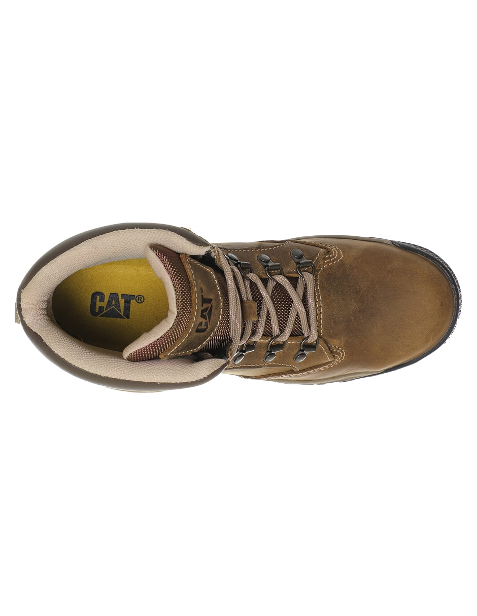 Bota industrial Caterpillar de cuero y piel