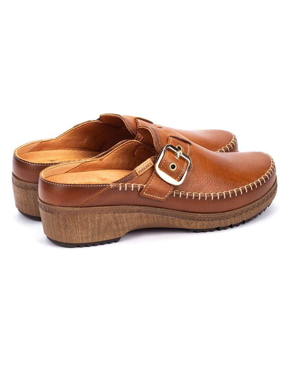 Zueco Granada de piel para mujer 3