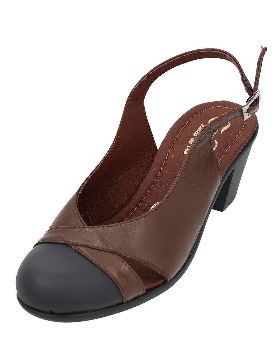 Zapato de tacón Suave Pies de piel para mujer