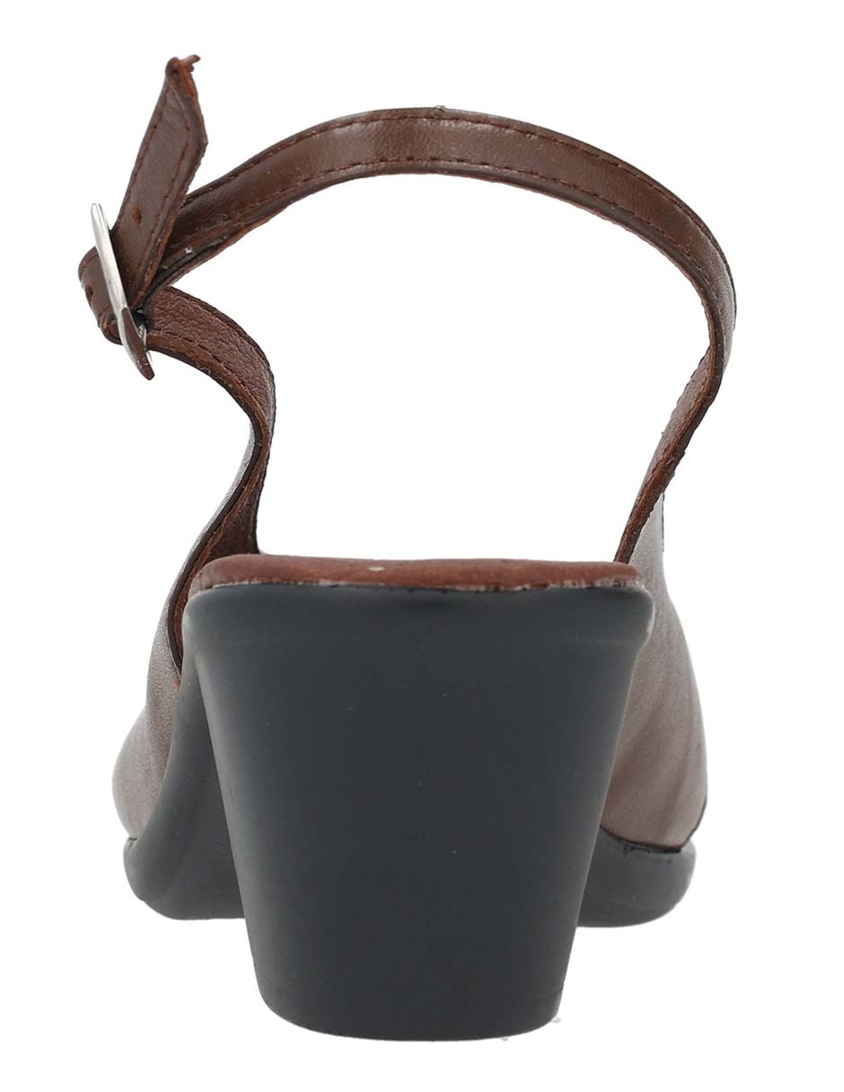 Zapato de tacón Suave Pies de piel para mujer