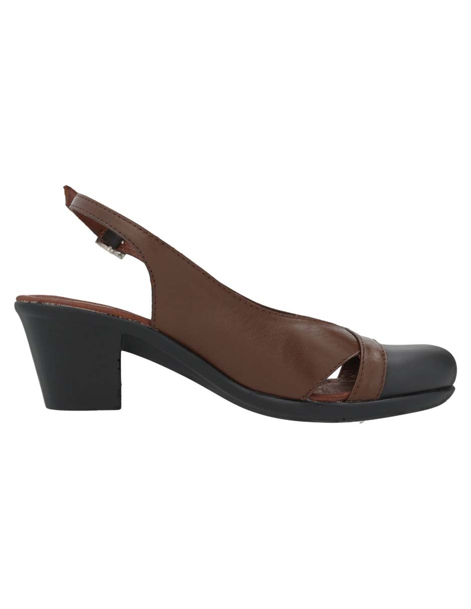 Zapato de tacón Suave Pies de piel para mujer
