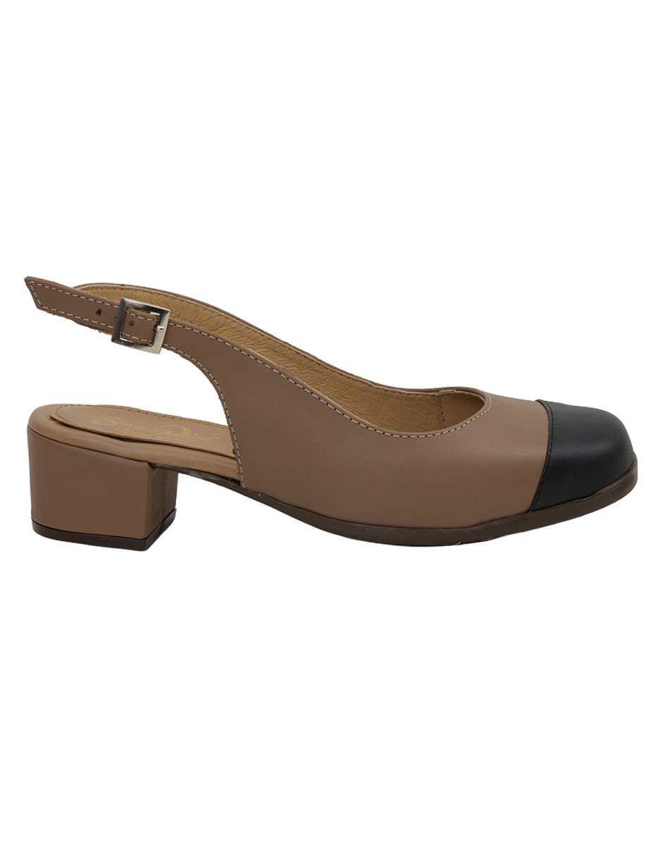 Zapato de tacón de piel para mujer