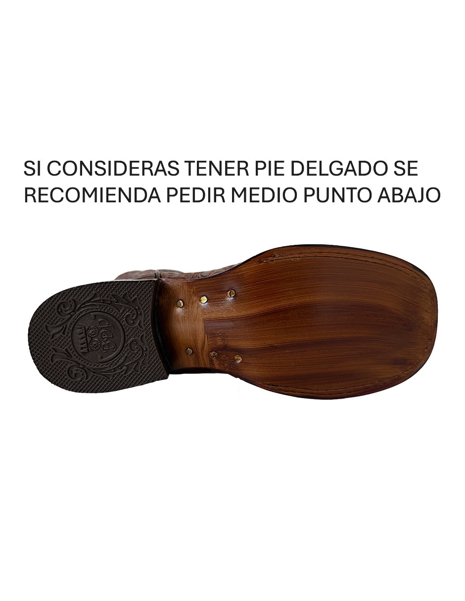 Bota cowboy media pierna BDP Botas de Pedro de piel para mujer