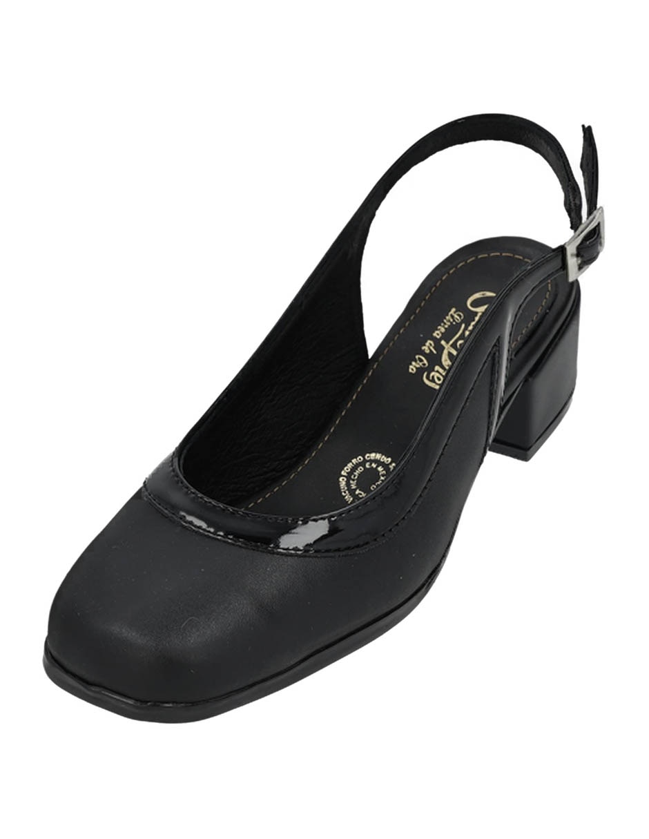 Zapato de tacón Suave Pies de piel para mujer