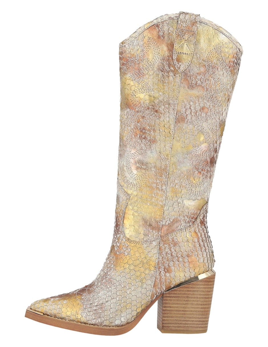 Bota arriba del tobillo de piel para mujer